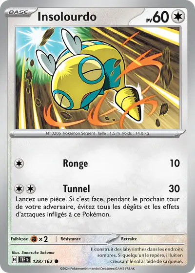 Image de la carte Pokemon Insolourdo 128/162