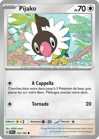 Image de la carte Pokemon Pijako 132/162