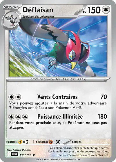 Image de la carte Pokemon Déflaisan 135/162