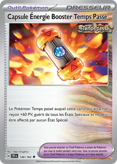 Image de la carte Pokemon Capsule Énergie Booster Temps Passé 140/162