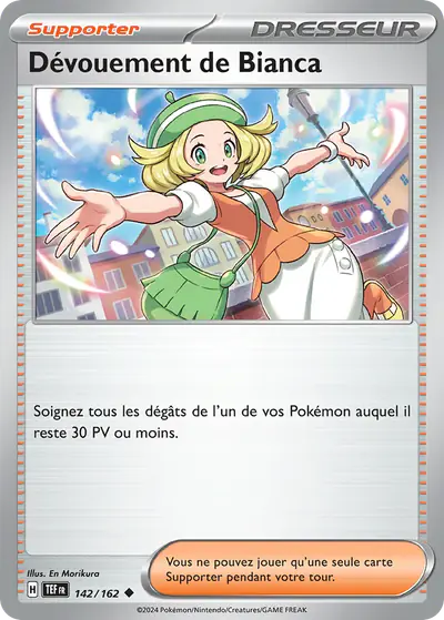 Image de la carte Pokemon Dévouement de Bianca 142/162