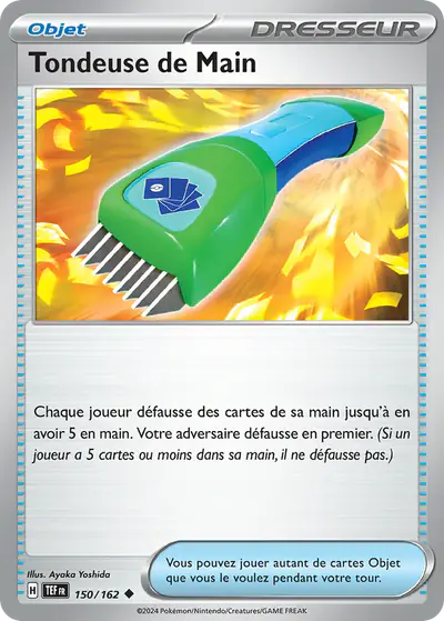 Image de la carte Pokemon Tondeuse de Main 150/162