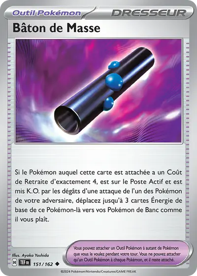 Image de la carte Pokemon Bâton de Masse 151/162