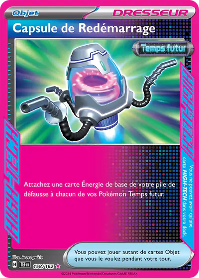 Image de la carte Pokemon Capsule de Redémarrage 158/162