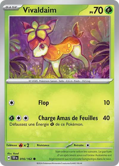 Image de la carte Pokemon Vivaldaim 016/162