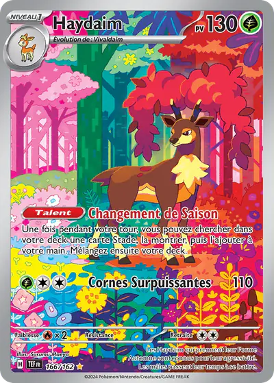 Image de la carte Pokemon Haydaim 166/162
