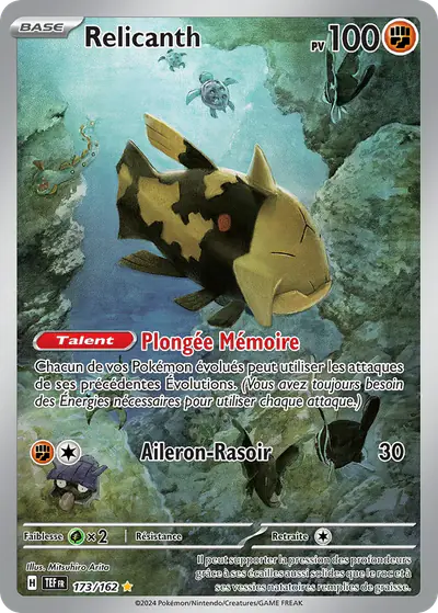 Image de la carte Pokemon Relicanth 173/162