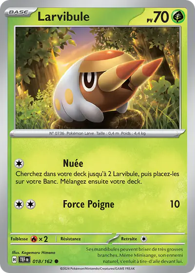 Image de la carte Pokemon Larvibule 018/162