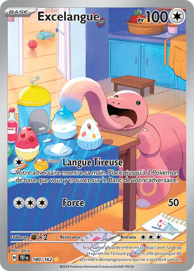 Image de la carte Pokemon Excelangue 180/162