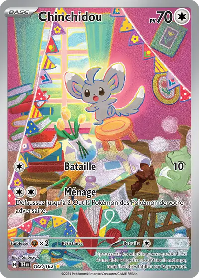 Image de la carte Pokemon Chinchidou 182/162