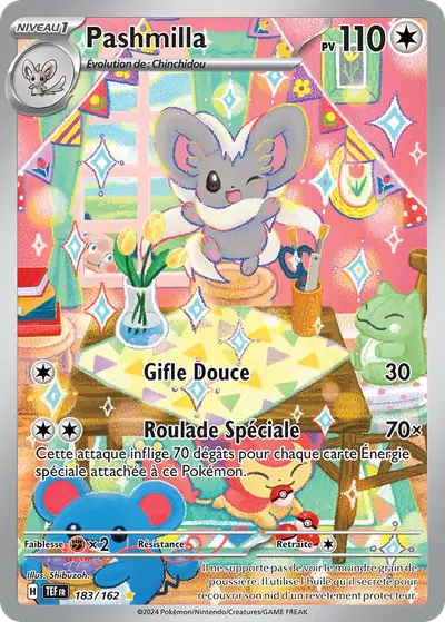 Image de la carte Pokemon Pashmilla 183/162