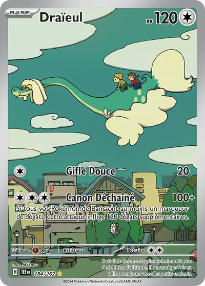 Image de la carte Pokemon Draïeul 184/162