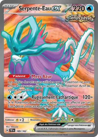 Image de la carte Pokemon Serpente-Eau ex 189/162