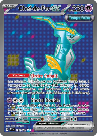 Image de la carte Pokemon Chef-de-Fer ex 191/162