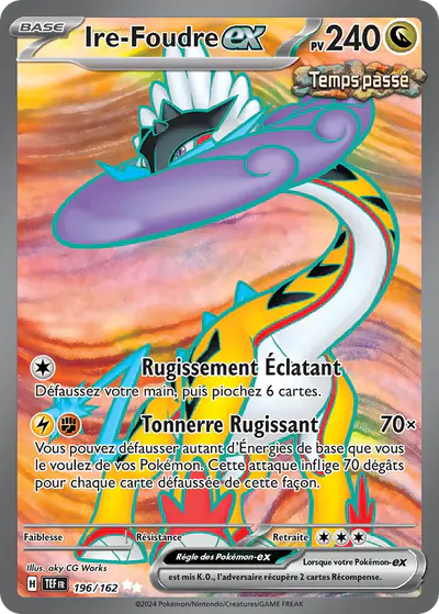 Image de la carte Pokemon Ire-Foudre ex 196/162