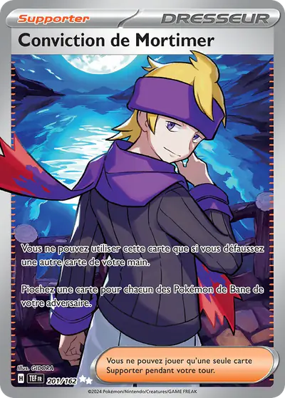 Image de la carte Pokemon Conviction de Mortimer 201/162