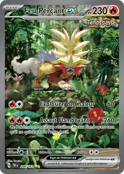 Image de la carte Pokemon Feu-Perçant ex 204/162
