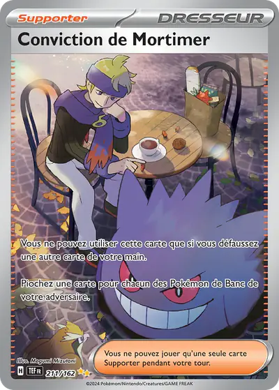 Image de la carte Pokemon Conviction de Mortimer 211/162
