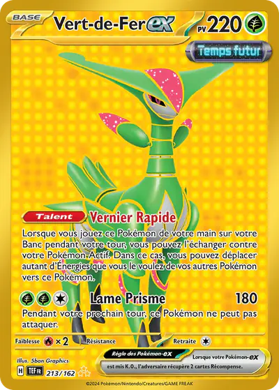 Image de la carte Pokemon Vert-de-Fer ex 213/162