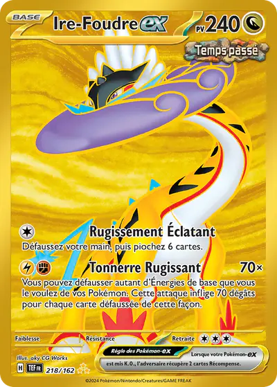Image de la carte Pokemon Ire-Foudre ex 218/162