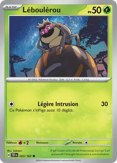 Image de la carte Pokemon Léboulérou 023/162