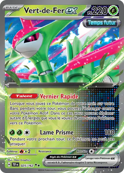 Image de la carte Pokemon Vert-de-Fer ex 025/162