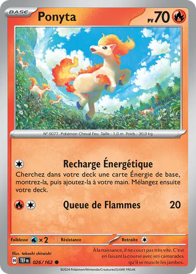 Image de la carte Pokemon Ponyta 026/162