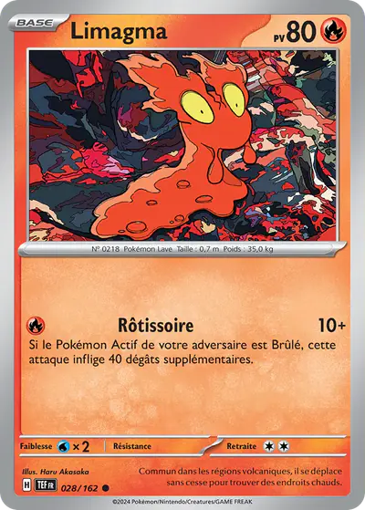 Image de la carte Pokemon Limagma 028/162