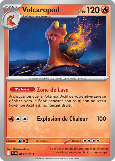 Image de la carte Pokemon Volcaropod 029/162