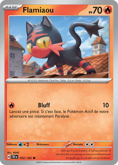 Image de la carte Pokemon Flamiaou 032/162