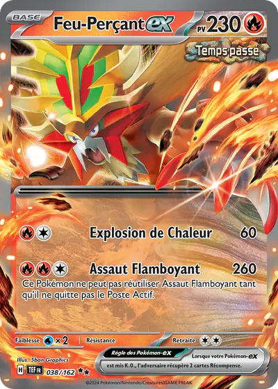Image de la carte Pokemon Feu-Perçant ex 038/162