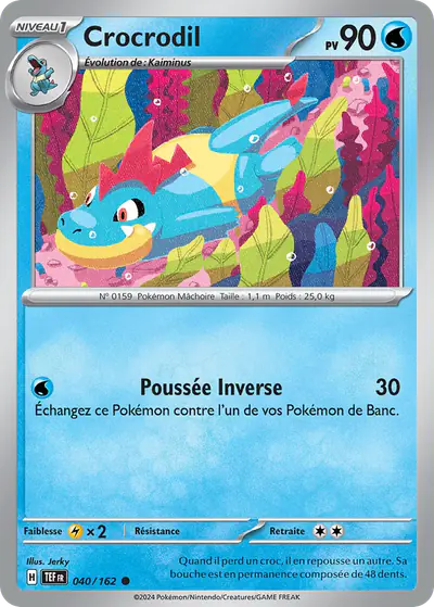 Image de la carte Pokemon Crocrodil 040/162