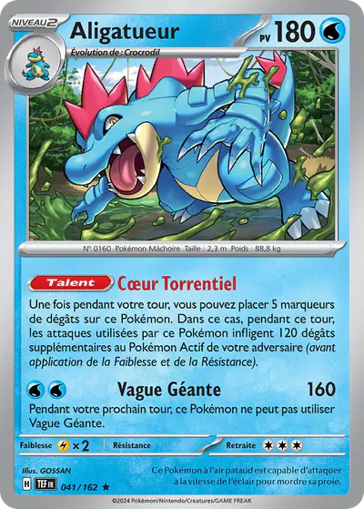 Image de la carte Pokemon Aligatueur 041/162