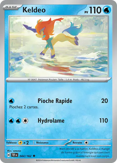 Image de la carte Pokemon Keldeo 044/162