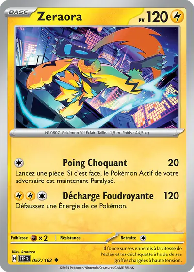 Image de la carte Pokemon Zeraora 057/162