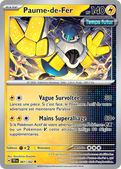 Image de la carte Pokemon Paume-de-Fer 061/162