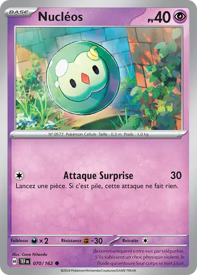 Image de la carte Pokemon Nucléos 070/162