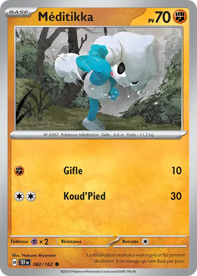 Image de la carte Pokemon Méditikka 082/162