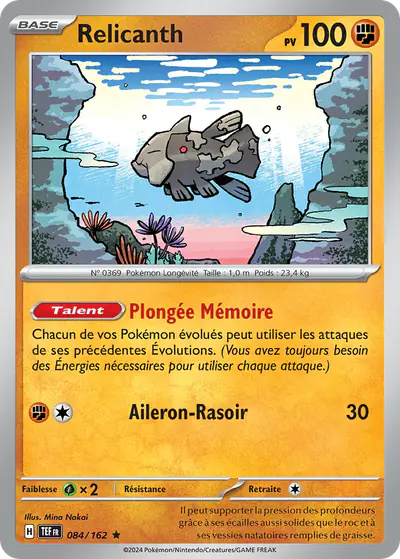 Image de la carte Pokemon Relicanth 084/162