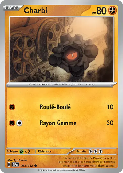 Image de la carte Pokemon Charbi 093/162