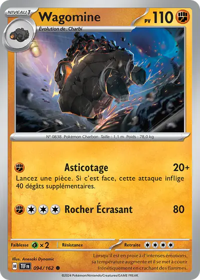 Image de la carte Pokemon Wagomine 094/162
