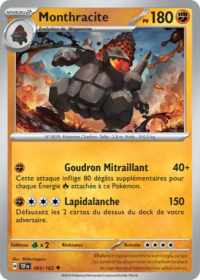 Image de la carte Pokemon Monthracite 095/162