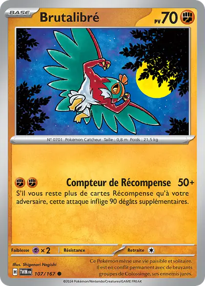 Image de la carte Pokemon Brutalibré 107/167