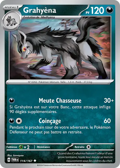 Image de la carte Pokemon Grahyèna 114/167