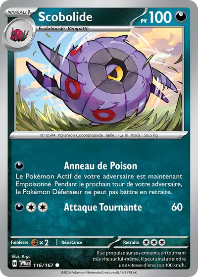 Image de la carte Pokemon Scobolide 116/167