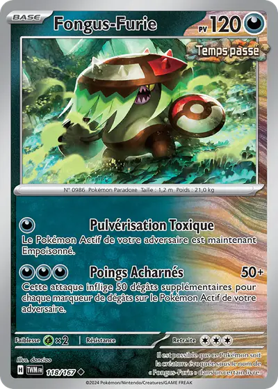 Image de la carte Pokemon Fongus-Furie 118/167
