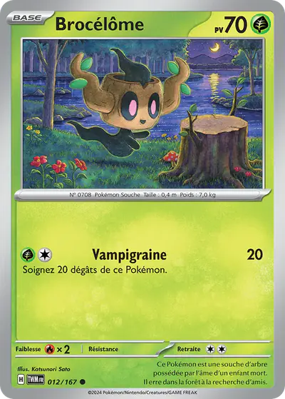 Image de la carte Pokemon Brocélôme 012/167