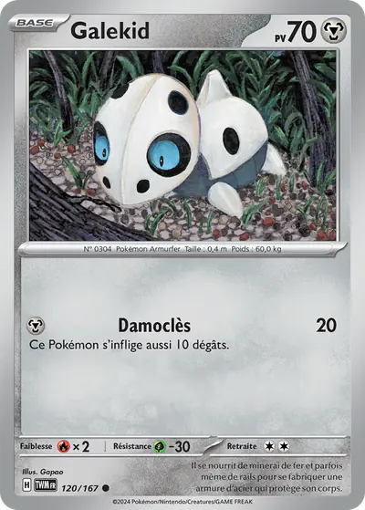 Image de la carte Pokemon Galekid 120/167