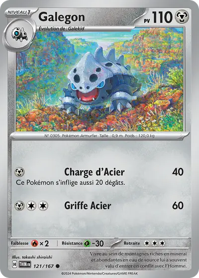 Image de la carte Pokemon Galegon 121/167