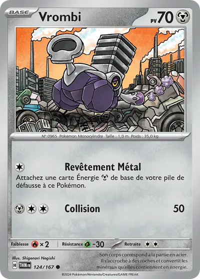 Image de la carte Pokemon Vrombi 124/167